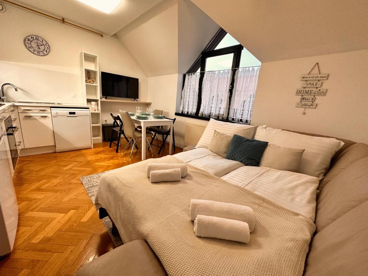 Charming City Loft Apartment Ljubljana Bagian luar foto